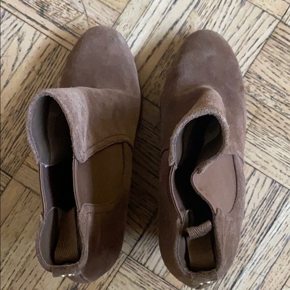 Michael Michael Kors Thea Wedge Bootie Suede sz 10 - Picture 5 of 6